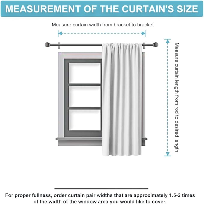 RYB HOME Grey Blackout Curtains - Thermal Insulated Noise Reducing Energy Efficiency Small Window Decor for Kitchen Bedroom Bathroom, 42 inches Wide x 45 inches Long, Gray, 1 Pair