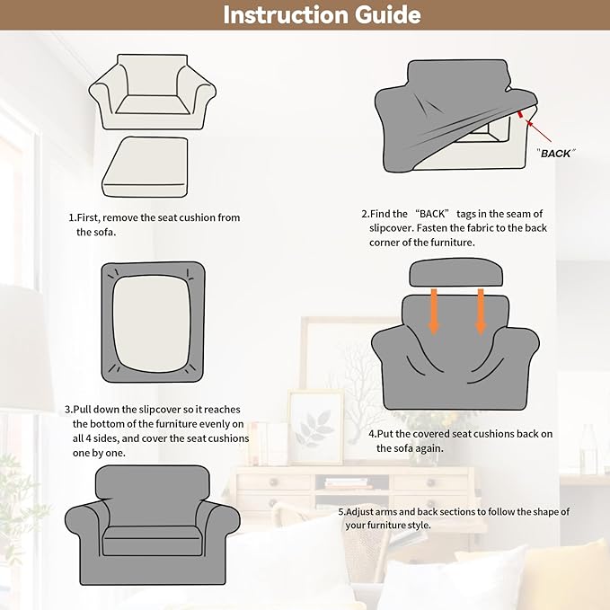 WEERRW Velvet Stretch Chair Sofa Slipcover - 2 Pieces Luxury Soft Velvet Plush Couch Cover Furniture Protector with Elastic Bottom for Pets, Machine Washable, Burgundy, Small