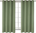 BGment Room Darkening Curtains 63 Inches Long - Grommet Thermal Insulated Drapes Window Treatment Curtains for Bedroom, 2 Panels, 52 x 63 Inch, Grass Green