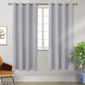 BGment Room Darkening Curtains for Bedroom - Grommet Thermal Insulated Window Treatments Light Blocking Curtains for Living Room, Set of 2 Panels, Each 46 x 72 Inch, Light Grey