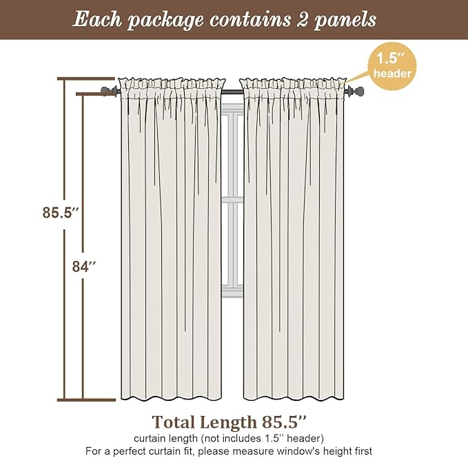 Chyhomenyc Gold Sheer Curtains 84 Inches Long 2 Panels, Light Filtering Gold Curtains for Living Room, Soft Gentle Voile Rod Pocket Bedroom Window Drapes, 59Wx84L Inch, 2PCS