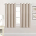H.VERSAILTEX Blackout Curtain for Living Room Thermal Insulated Window Treatment Curtain 54 inch Length Energy Saving Solid Grommet Top Blackout Drape, One Panel, Fog, 52" W x 54" L