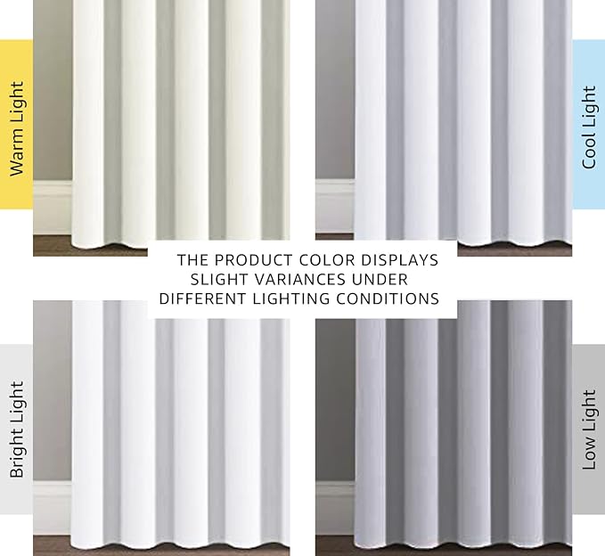 H.VERSAILTEX Patio White Curtains 100 x 96 Inches for Sliding Door Extral Wide Blackout Curtain Panels Thermal Insulated Room Divider - Grommet Top, 8' Tall by 8.5' Wide