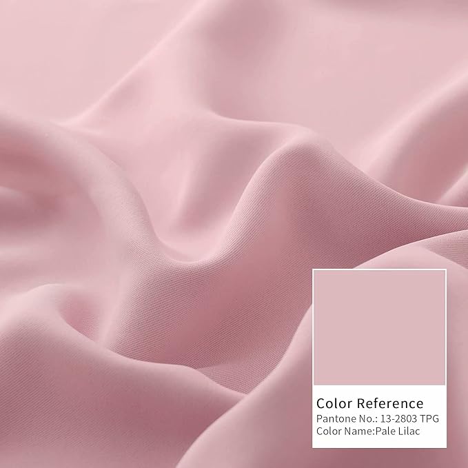 BGment Baby Pink Curtains for Girls Room - Nursery Room Darkening Thermal Insulated Grommet Top Elegant Modern Window Treatment, 2 Panels, 42 x 63 Inch