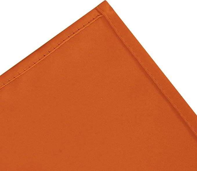 LEMOMO Blackout Curtains 66 x 72 Inch Long Orange Curtains Set of 2 Panels Room Darkening Curtains for Bedroom and Living Room