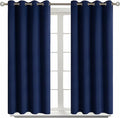 BGment Blackout Curtains for Living Room - Grommet Thermal Insulated Room Darkening Curtains for Bedroom, Set of 2 Panels (52 x 54 Inch, Navy Blue)