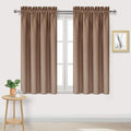 DWCN Blackout Curtains Room Darkening Thermal Insulated Bedroom Curtains Window Curtain Panels, 38 x 54 inches Long, Set of 2 Khaki Rod Pocket Drapes
