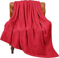 BEDELITE Fleece Blanket Twin Size Red Throw Blanket for Couch & Bed, Luxury Plush Cozy Fuzzy Blanket 60x80 inches, Super Soft Warm Lightweight Throw Blanket for Travel Camping