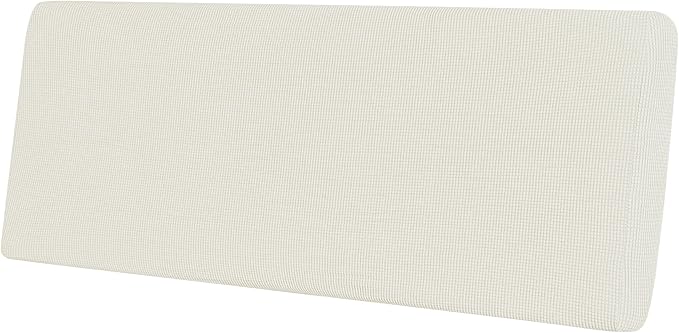 Easy-Going Stretch Cushion Cover Sofa Cushion Furniture Protector Sofa Seat Sofa Slipcover Sofa Cover Soft Flexibility with Elastic Bottom (Sofa Cushion, Cream)