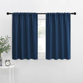 NICETOWN RV Blackout Curtains for Camper Windows, Moroccan Blue, 29" Wide by 40" Long, 2 PCs, Short Blackout Curtains & Drapes, Thermal Insulated Blackout Curtain Panels for Kids Room, Play Room