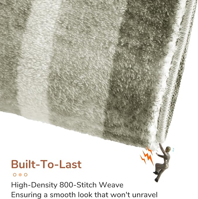 OPPODREAM Border Soft Area Rugs 6x9, Washable Brown Rug with Non Slip Backing, 6 x 9 Faux Cashmere Low-Pile 6x9 Carpet