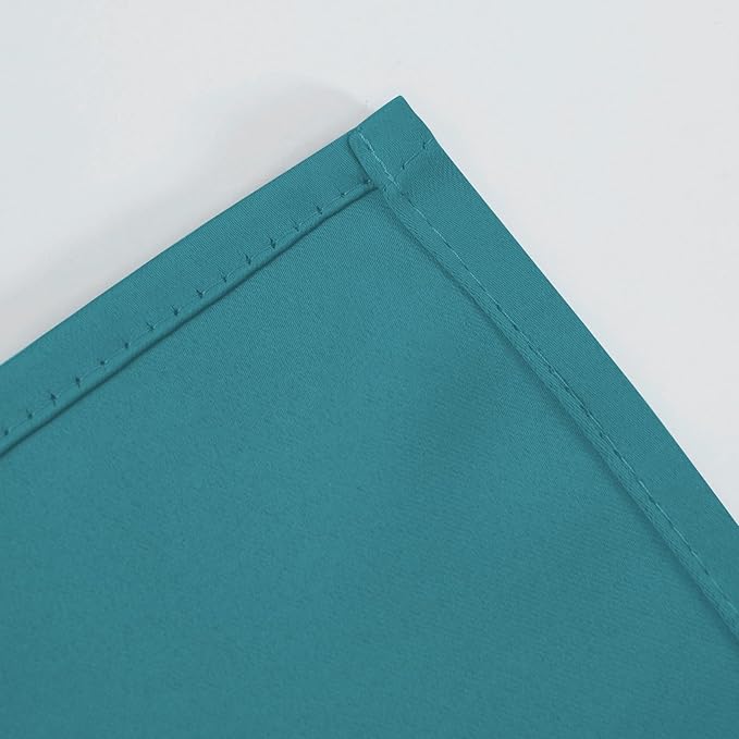 LEMOMO Blackout Curtains 66 x 72 Inch Long Sea Teal Curtains Set of 2 Panels Room Darkening Curtains for Bedroom and Living Room