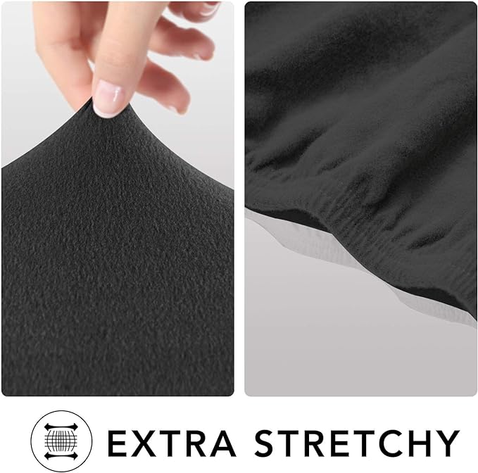 PureFit Super Stretch Chair Sofa Slipcover – Spandex Non Slip Soft Couch Sofa Cover, Washable Furniture Protector with Non Skid Foam and Elastic Bottom for Kids, Pets （Chair, Dark Gray）