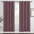 NICETOWN Dry Rose Blackout Curtains 78" Long for Office, Dining Room, 55" Wide, 2 Pieces, Guest Room, Sound Reducing Heat and Cold Block Curtain Panels for Modern Room Decorative