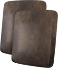 Leather Look Couch Cushion Covers Sofa Seat Slipcovers Sets Couches Furniture Protector for Sectional Armchair Loveseat Pets Kids Stretch Spandex Fabric (2 Cushion Sofa, Brown)