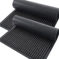 OLANLY Front Door Mat Indoor Outdoor Entrance, 2-Pack 47 x 32 Inch, Waterproof Heavy Duty Doormat, Fade Resistant, Low Profile, Easy Clean Patio Porch Welcome Floor Mats for Entry, Charcoal Grey