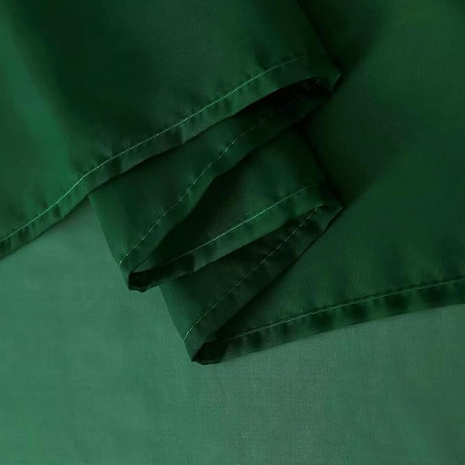 SpaceDresser Basic Rod Pocket Sheer Voile Window Curtain Panels White 1 Pair 2 Panels 70 Width 84 Inch Long for Kitchen Bedroom Children Living Room Yard(Foliage Green,70 W x 84 L)