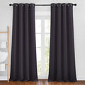 NICETOWN Greyish Purple Curtains 96 inches Long, Grommet Thermal Insulated Blackout Curtains Privacy Window Treatments for Boys Room/Living Room, W46 x L96, 2 Panels