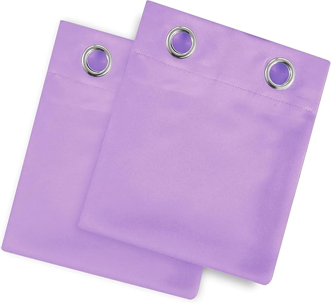 LEMOMO Blackout Curtains 38 x 54 inch/Lavender Curtains Set of 2 Panels/Thermal Insulated Room Darkening Bedroom Curtains