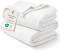 Bedsure GentleSoft Fleece Bed Blankets Full Size White - Soft Lightweight Plush Fuzzy Cozy Luxury Blanket Microfiber, 84x90 inches