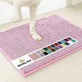 Muddy Mat® | Super Absorbent Door Mat Indoor, Microfiber Quick Dry Chenille Entryway Rug, Non-Slip Front Door Mat, Indoor Mats for Entryway, Machine Washable Pet Rug, Pink 16"x24"
