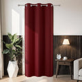 Joydeco Blackout Door Curtain for Doorway Privacy 80 Inches Long, Grommet Closet Curtain for Open Closet, Room Divider for Bedroom Living Room (Burgundy Red, 32Wx80L, 1 Panel)