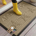 GORILLA GRIP 100% Waterproof All-Season WeatherMAX Doormat 35x23, US Designed Natural Rubber, Stain and Fade Resistant, Low Profile Indoor Outdoor Door Mats, Easy Clean Patio Mat, Sand Beach