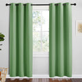 NICETOWN Froest Green Blackout Curtains 78 inches Length for Bedroom, 2 Panels, 42" Wide, Thermal Insulated Decoration Drapes for Office Window
