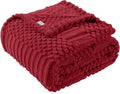 50x70 Inch Red Throw Blanket - Soft & Fluffy Fleece, Cute & Aesthetic, Perfect for Sofa, Couch, Chair, Bed, Living Room & Bedroom, All-Season Use, Plush & Cozy Decorative Blanket