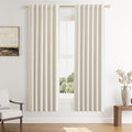 Guken 100% Blackout Curtains 72 Inch Length 2 Panels Set for Living Room Bedroom Back Tab Thermal Insulated Black Out Linen Drapes Room Darkening Window Curtains 40 Wide
