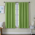Simplebrand Ava Lime Blackout Curtains for Bedroom 63 Inch Length 2 Panels Set, Privacy Thermal Insulated Rod Pocket Door Window Curtains for Patio French Door Front Door, W40 x L63 Inch