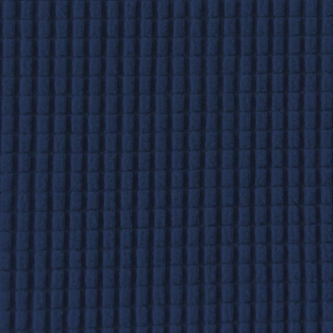 Easy-Going Stretch Loveseat Slipcover 1-Piece Sofa Cover Furniture Protector Couch Soft with Elastic Bottom for Kids Polyester Spandex Jacquard Fabric Small Checks (Loveseat, Navy)