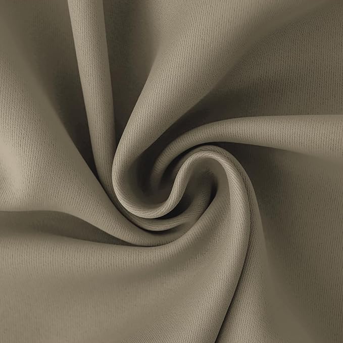 BGment Room Darkening Curtains 54 Inches Long - Grommet Thermal Insulated Drapes Window Treatment Curtains for Bedroom, 2 Panels, 38 x 54 Inch, Cocoa