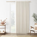 Guken Cream 100% Blackout Linen Curtains 70 Inch Wide by 84 Inch for Living Room Bedroom Back Tab/Rod Pocket Thermal Insulated Black Out 1 Drapes Room Darkening Window Curtains,1 Panel