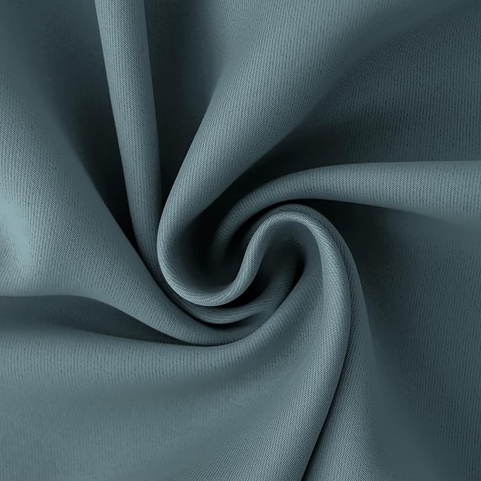 BGment Room Darkening Curtains 54 Inches Long - Grommet Thermal Insulated Drapes Window Treatment Curtains for Bedroom, 2 Panels, 38 x 54 Inch, Stone Blue