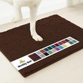 Muddy Mat® | Super Absorbent Door Mat Indoor, Microfiber Quick Dry Chenille Entryway Rug, Non-Slip Front Door Mat, Indoor Mats for Entryway, Machine Washable Pet Rug, Brown 16"x24"