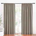 RYB HOME Large Blackout Curtains for Bedroom 84 inches Long 2 Panels Set, Privacy Thermal Insultaed Sunlignt Heat Blocking Drapes for Sliding Patio Door, Width 70 by Length 84, Sand