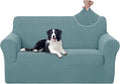 U-NICE HOME Loveseat Cover Stretch Couch Cover Sofa Cover Sofa Slipcover Furniture Protector for 2 Cushion Couch Sofa Pet Friendly(Loveseat, Light Blue)