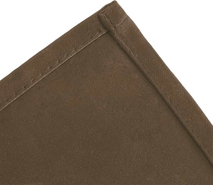 LEMOMO Brown Thermal Blackout Curtains/42 x 95 Inch/Set of 2 Panels Room Darkening Curtains for Bedroom