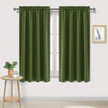 DWCN Olive Green Room Darkening Blackout Curtains - Thermal Insulated Privacy Energy Saving Window Curtain Drapes 42 x 72 inch Length, Set of 2 Bedroom Living Room Curtains