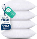 Utopia Bedding Throw Pillows (Set of 4, White) – 16 x 26 Inches Down Alternative Pillows for Bed, Sofa, and Couch - Fluffy Decorative Stuffer Pillow for Indoors & Outdoors
