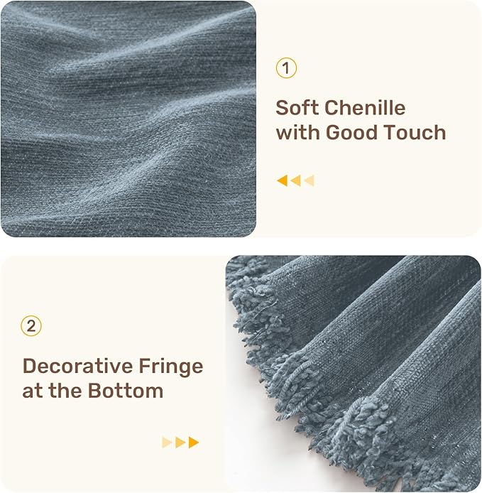 Sectional Couch Covers, 2 Pieces Washable L Shaped Couch Covers Sofa Blanket for Dogs Pet Friendly Sectional Sofa Slipcovers Furniture Covers,71"x 118"+ 71"x 118",(XX-Large,Dusty Blue)