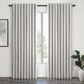 Linen Blackout Curtains & Drapes 92 Inches Long 2 Panels Set for Sliding Glass Doors Modern Pleated Linen Blend Heavy Floor to Ceiling Large Window Drapes 70 Inch Extra Wide(70"Wx92"Lx 2 Grey)
