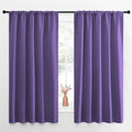 NICETOWN Blackout Curtains for Living Curtains, Lilac Purple, Set of 2, 52 by 63 Inch, Window Treatment Blackout Curtain Panels, Home Decor Thermal Insulated Solid Drapes for Bedroom