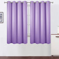 LEMOMO Lavender Blackout Curtains 66 x 63 Inch Length/Set of 2 Curtain Panels/Thermal Insulated Room Darkening Blackout Curtains for Bedroom