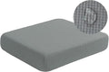 Couch Seat Cushion Covers, Stretch Sofa Cushion Protector Couch Cover for Camper Loveseat Cushion with Elastic Bottom (Medium, Dove Grey)