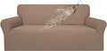Easy-Going 100% Waterproof Couch Cover, Dual Waterproof Sofa Cover, Stretch Jacquard Sofa Slipcover, Leakproof Furniture Protector for Kids, Pets, Dog and Cat (Sofa, Camel)