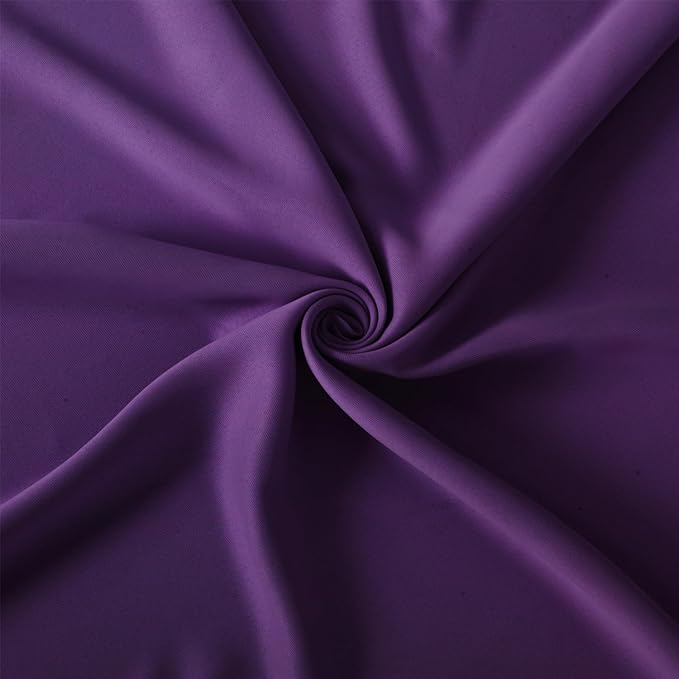 LEMOMO Purple Blackout Curtains/52 x 45 Inch Length Kids Curtains/Set of 2 Panels Grommet Bedroom Curtains for Living Room