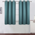 LEMOMO Sea Teal Thermal Blackout Curtains/38 x 54 Inch/Set of 2 Panels Room Darkening Curtains for Bedroom