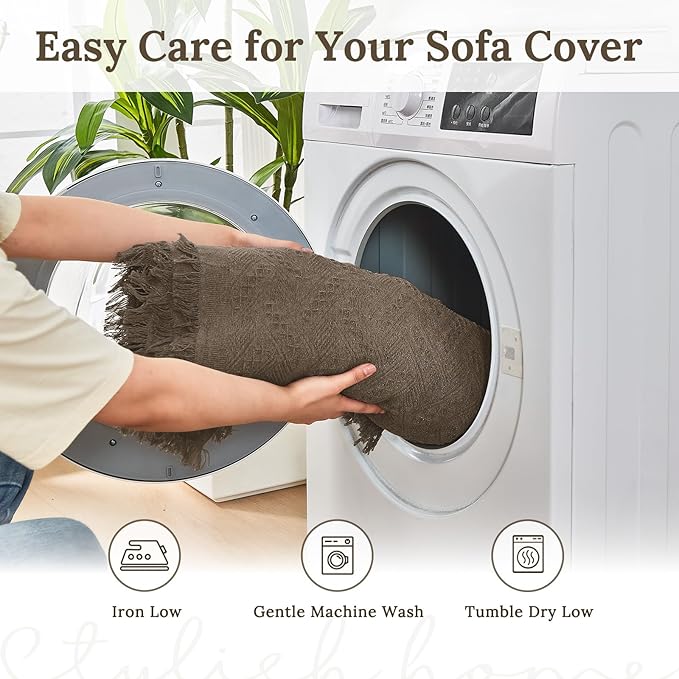 HOMERILLA Sectional Couch Covers for Sectional Sofa L Shaped Sofa Cover Blanket 2 Pieces L Shape Furniture Protector for Pets Dogs(Taupe, XXX-Large)